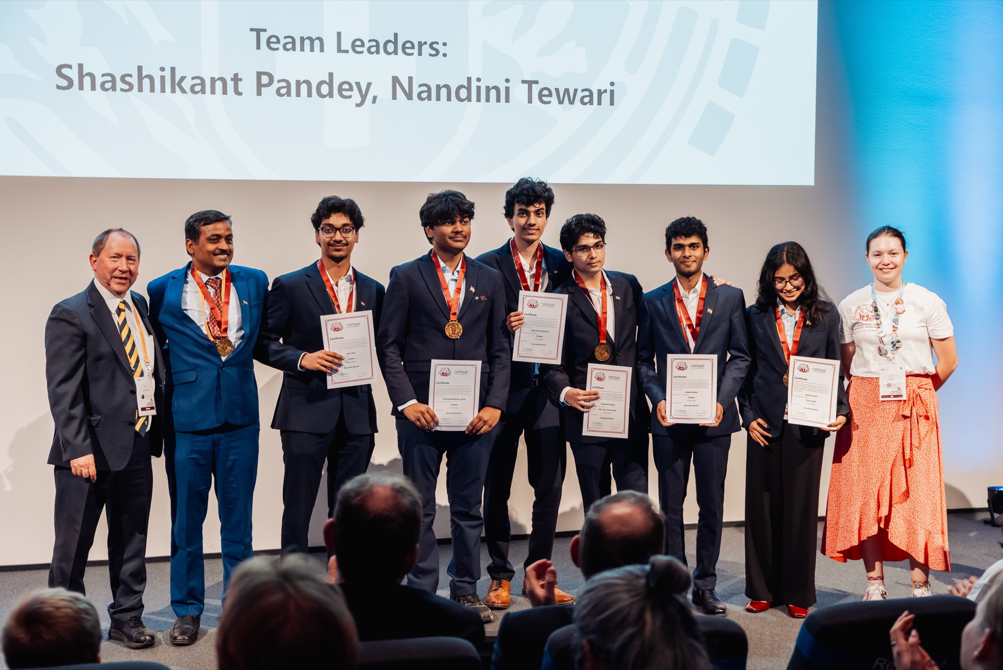 Team India at the IYPT 2026 award ceremony